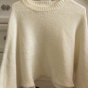 Poof Apparel White Sweater
